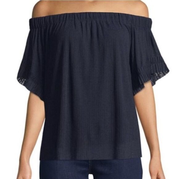 Ellen Tracy off shoulder blouse - Picture 1 of 8